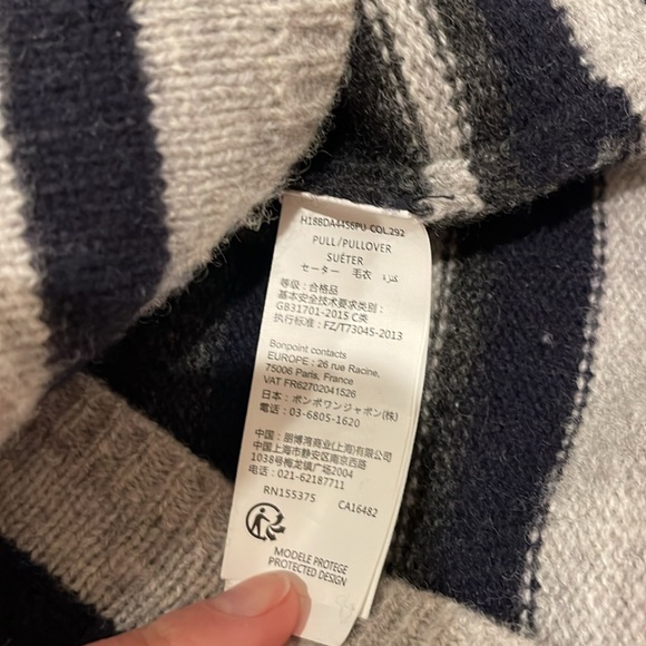 Bonpoint striped sweater, size 6 - Picture 5 of 7